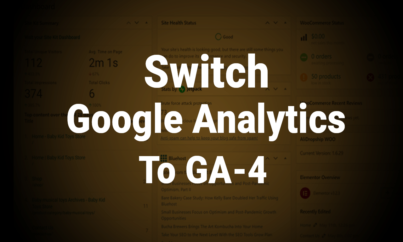 switch your google analytics to ga4